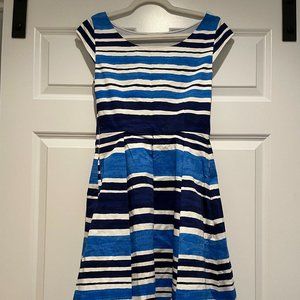 Kate Spade Blue and White Dress